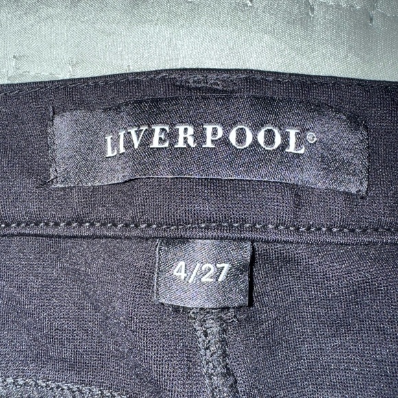 Liverpool stretch black ladies Fitted Pants. Size 4. GUC - Picture 7 of 12